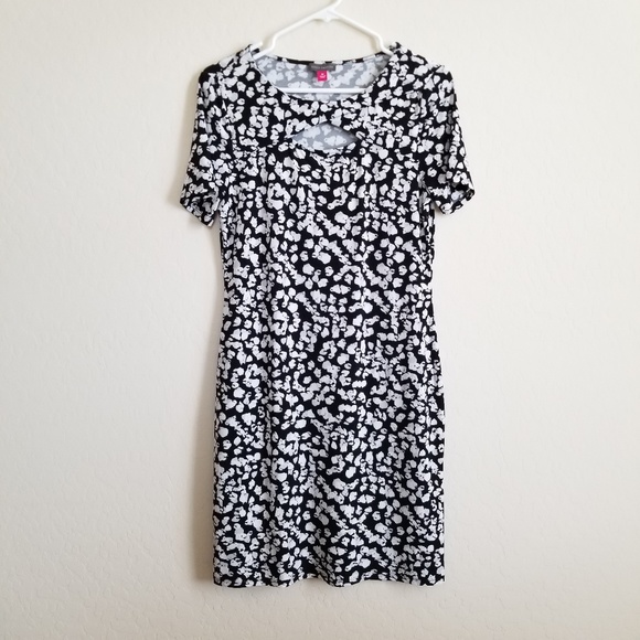 Vince Camuto leopard animal print bodycon Dress M - Picture 1 of 5